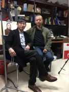 全国素描头像名师——雷超群来我校交流教学